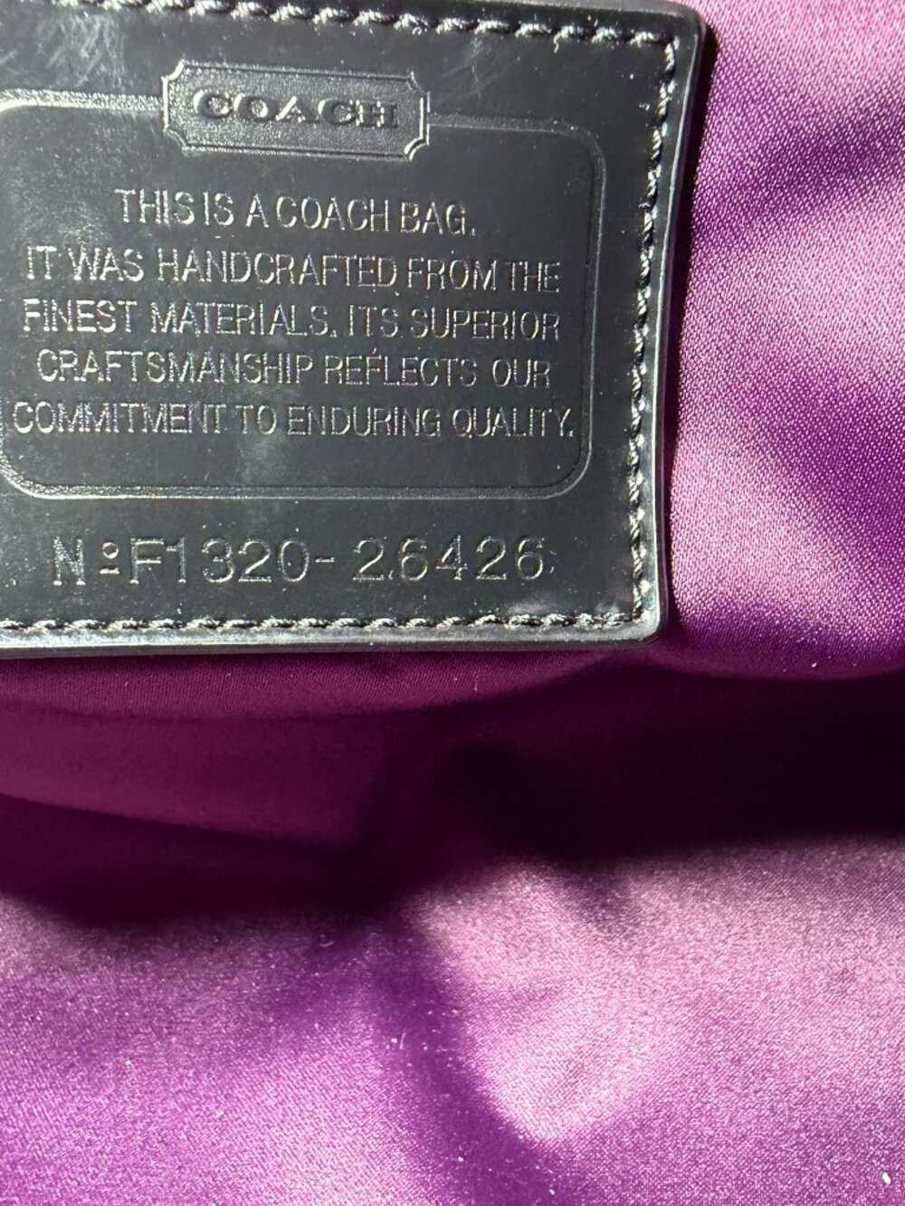 Coach Poppy Signature Metallic East West Satchel - NWT (Please Read Description) - Picture 6 of 14